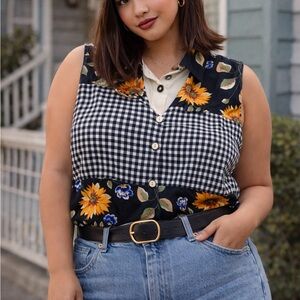 90s Inspired Grandma Chic Vest • Medium • Layering Essential